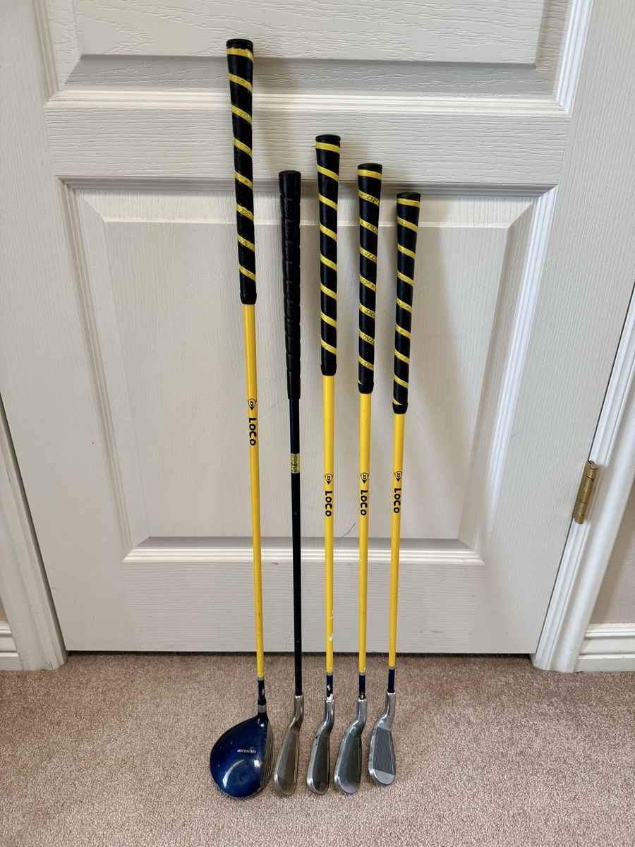 Kids Junior Dunlop Loco Crazy Long Golf Set