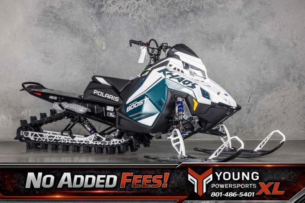 2026 Polaris® Patriot Boost RMK Khaos 165 Premium Matte Casecade Green / White Lightning