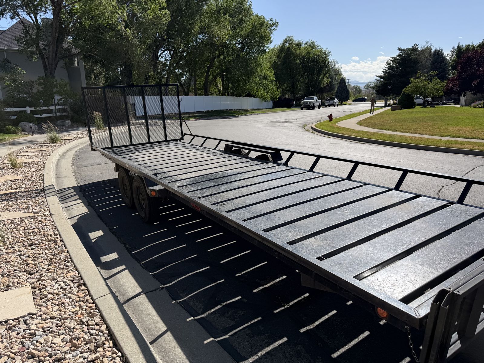 Echo EEW-24-14T 24' Utility Trailer - Dual Axle, Electric Brakes, New Tires, Locking Box