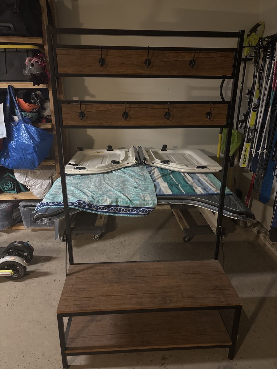 Mudroom Storage Hall Tree Organizer