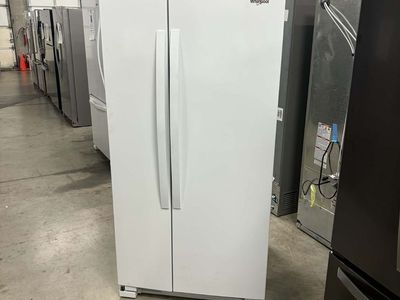 NEW WHIRLPOOL 33 INCH WHITE SIDE BY SIDE