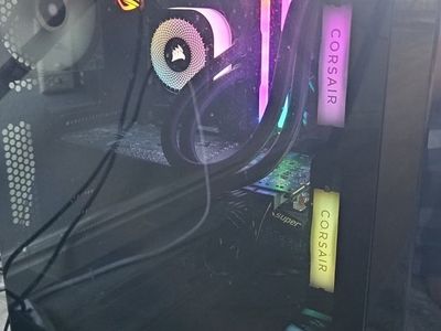 Gaming PC, mouse, keyboard, Monitor.
