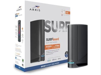 ARRIS SURFboard G34 DOCSIS 3.1 Gigabit WiFi 6 Cable Modem Router Combo AX3000 for Xfinity Cox Spectrum
