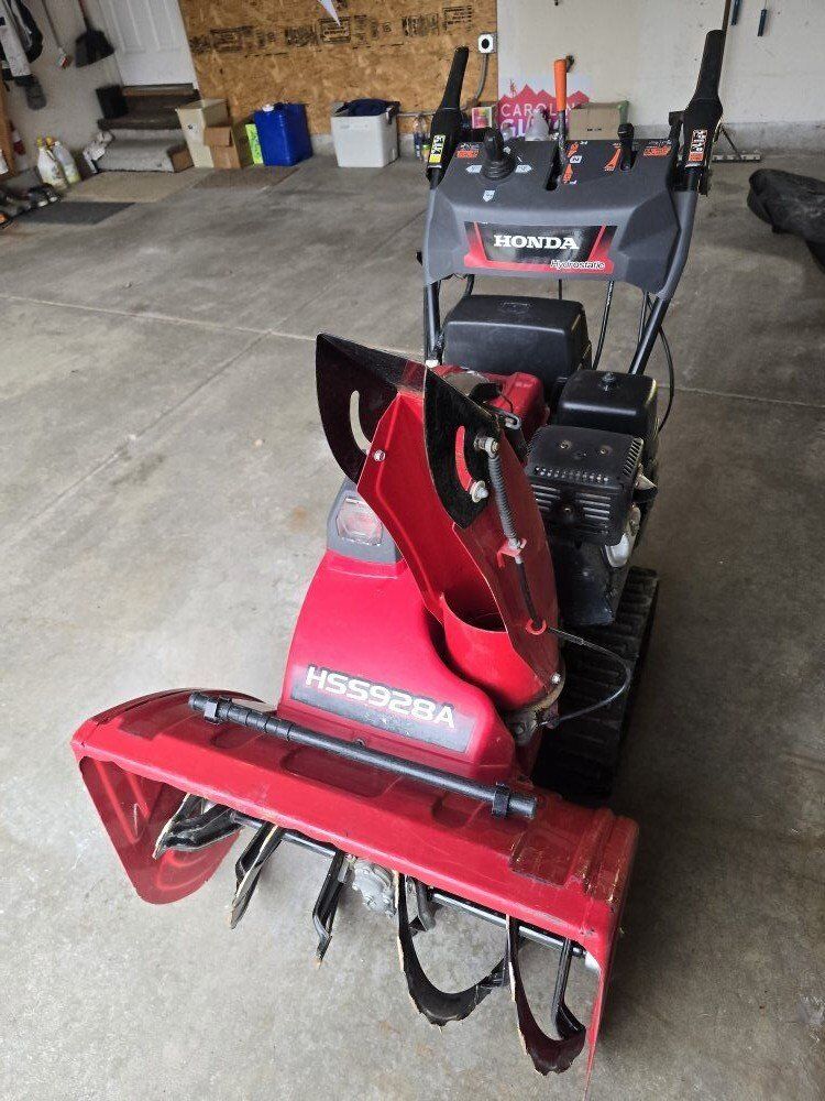 Honda 928 snowblower key start joystick