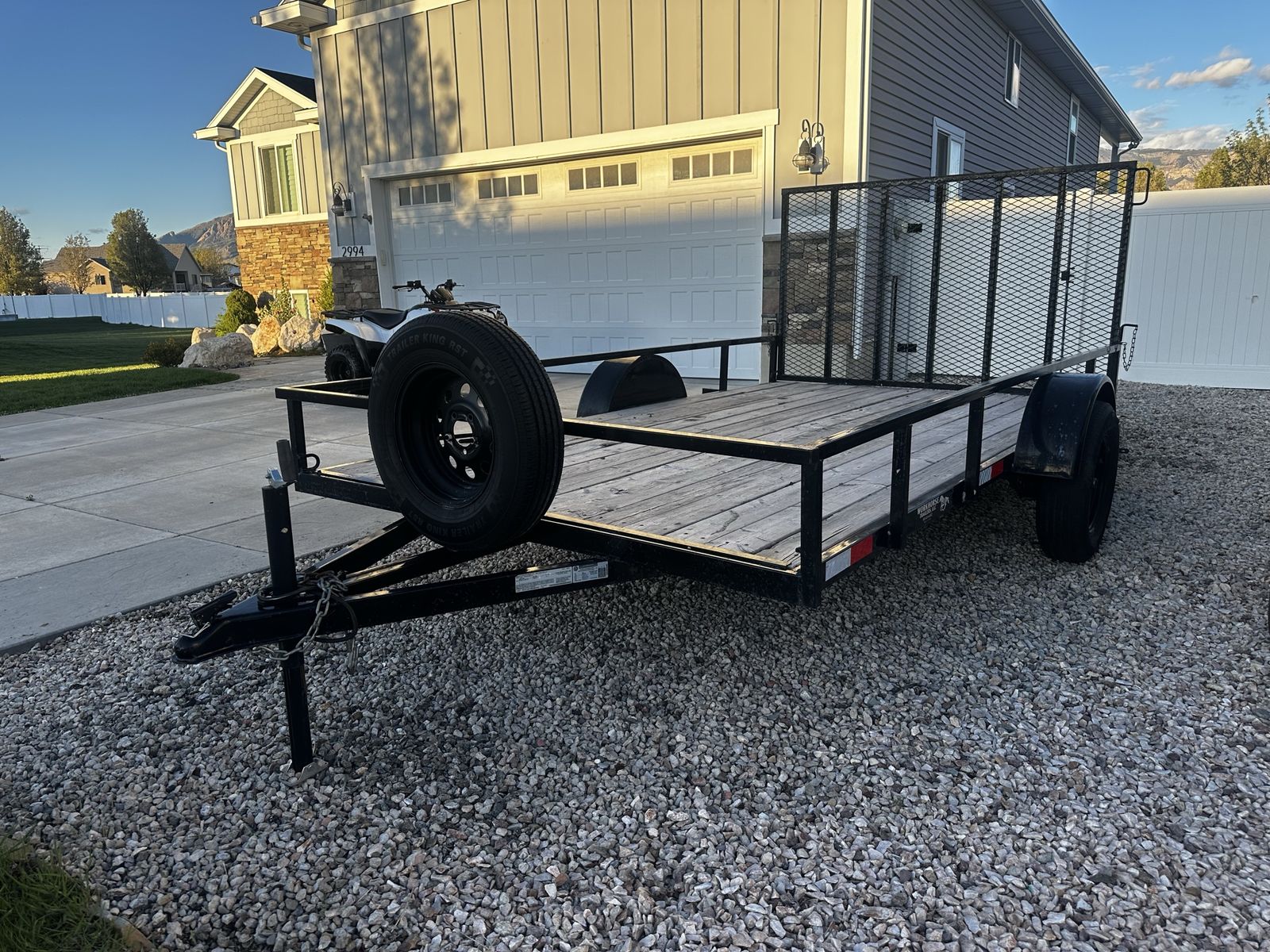 Utility Trailer with Ramp Gate & Spare Tire - Versatile Hauling Solution