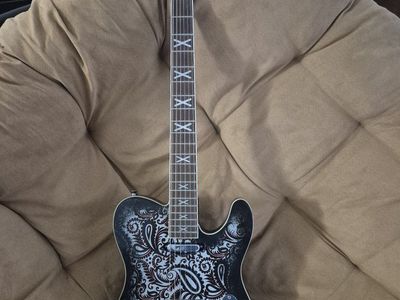 Hardluck Kings Southern Belle T29-136 Electric Guitar Black Paisley
