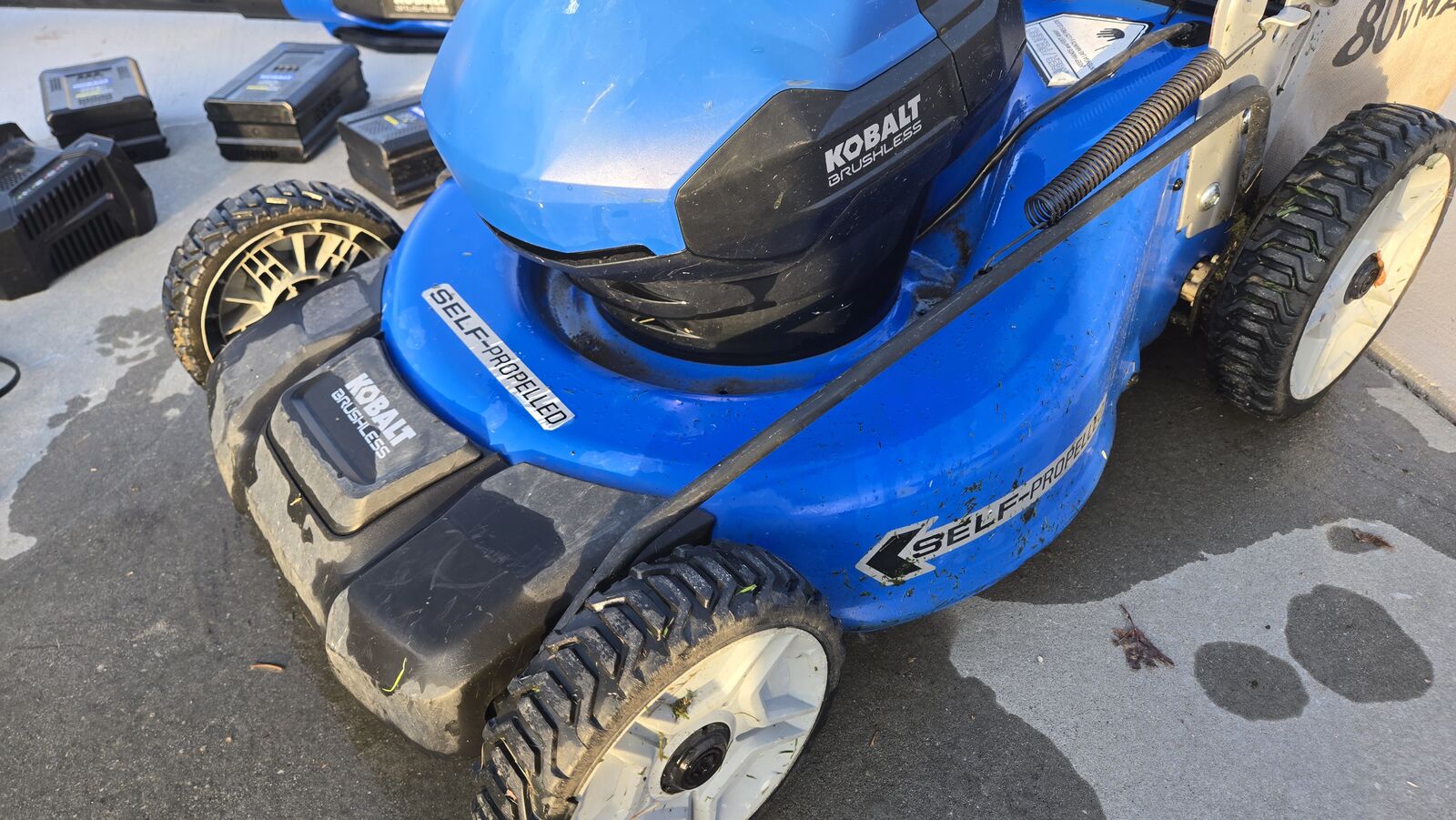 Kobalt 80v self propelled lawn mower