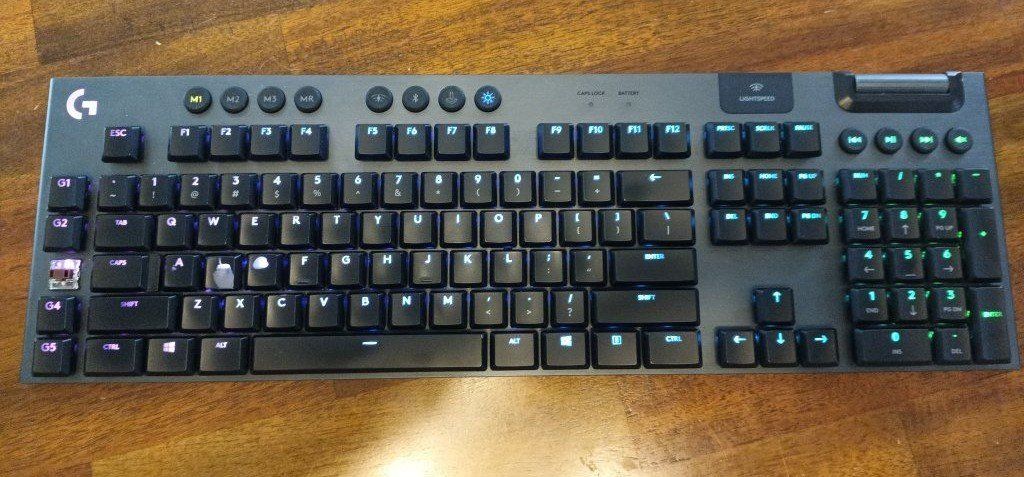 Logitech G915 LIGHTSPEED Wireless Mechanical Gaming Keyboard - Tactile (Missing G3 Keycap)