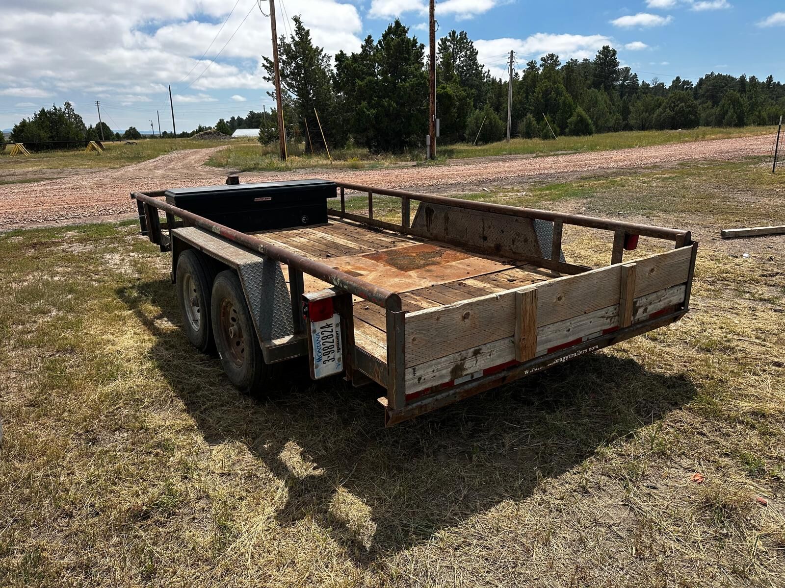 2008 Texas Bragg Tandem Axle Trailer 16 ft
