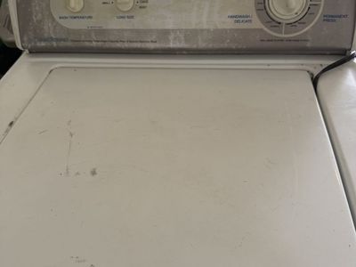 GE White Top Load Washer - Super Capacity Plus 2-Speed Stainless Steel