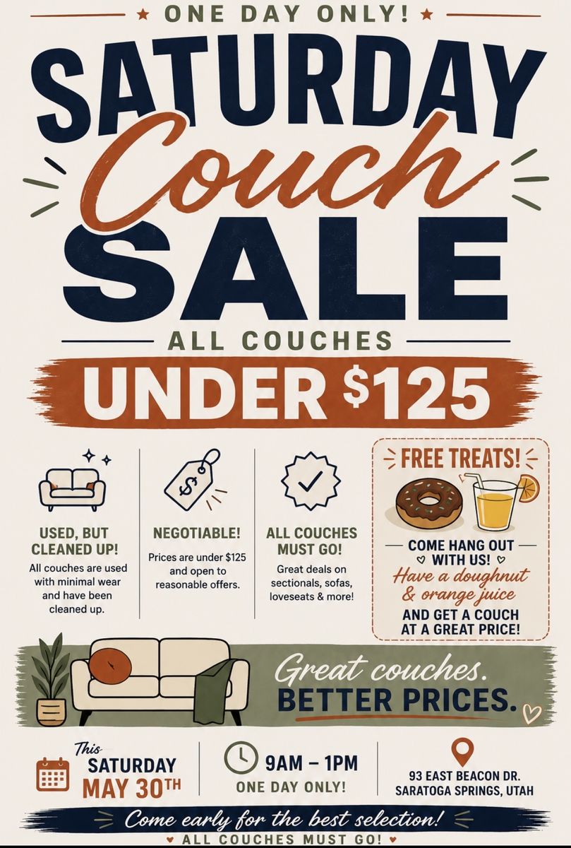 Everything!! Couches, beds, vehicles, toys, fireplace, patio furniture & more!! ,