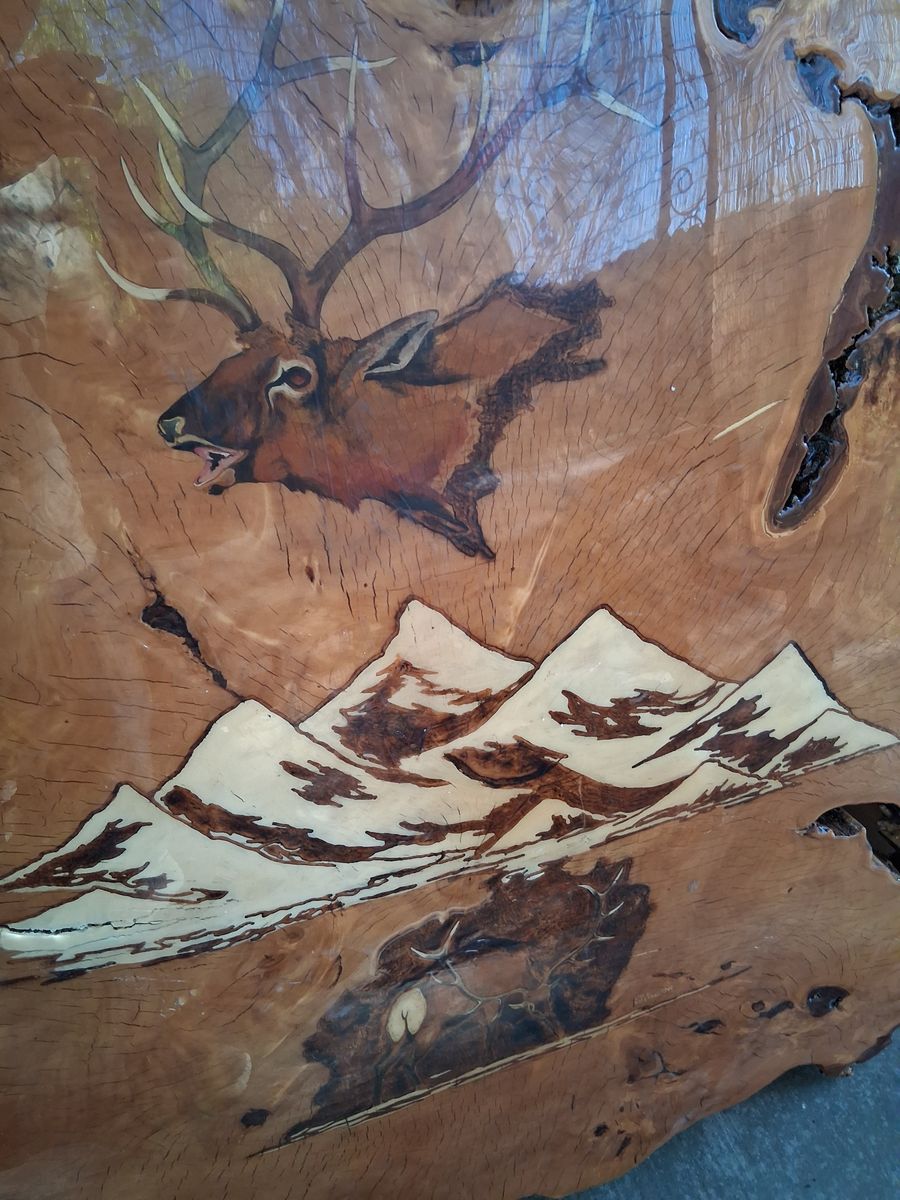 Art work of wood