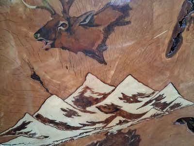 Art work of wood