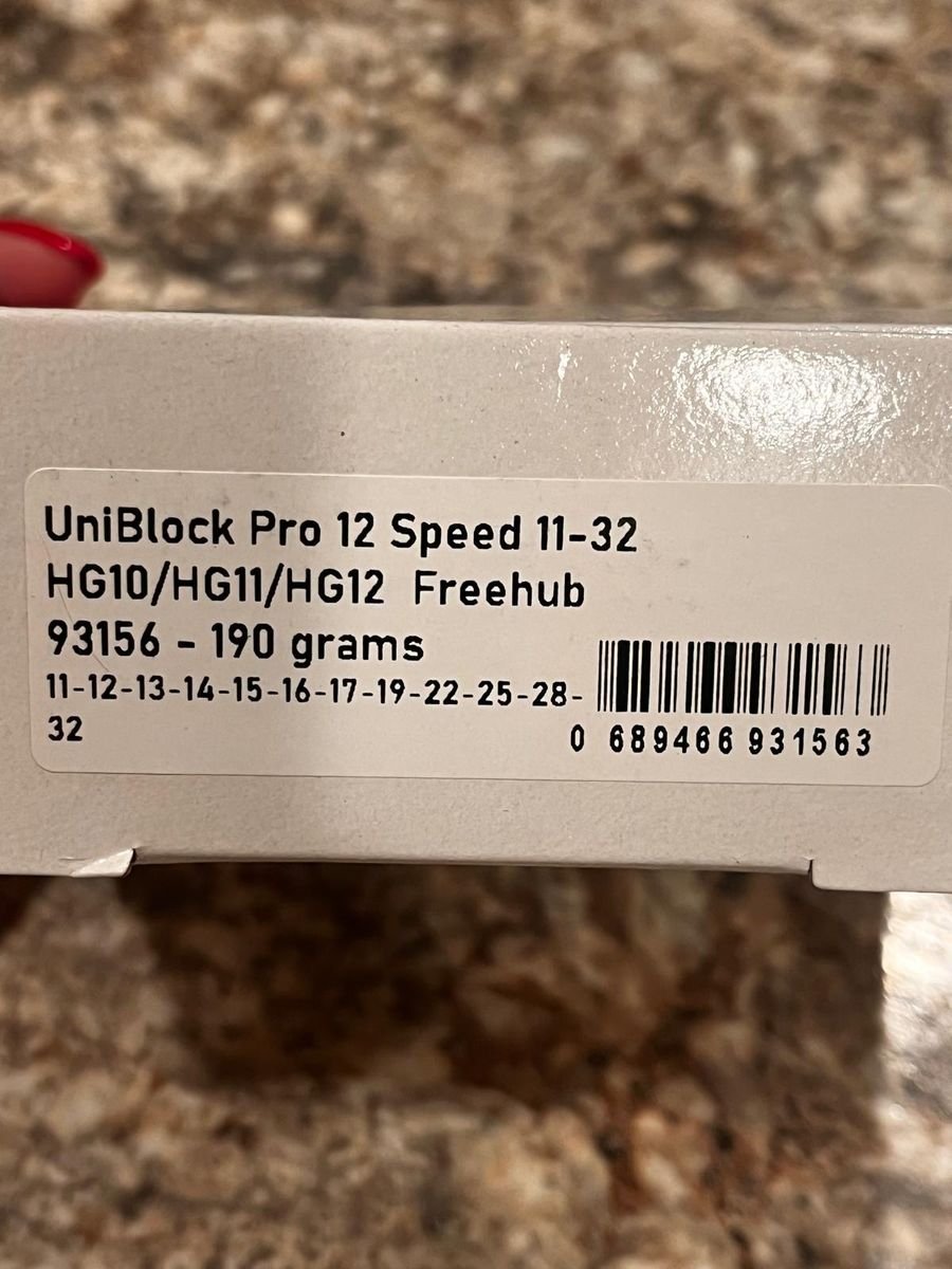 Prestacycle UniBlock 12-Speed Cassette (11–32T) compatible with shimano