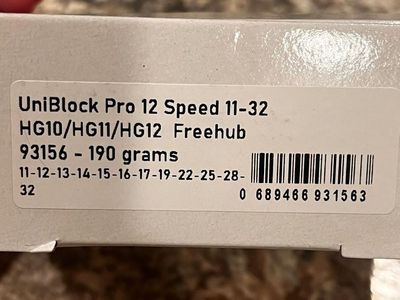 Prestacycle UniBlock 12-Speed Cassette (11–32T) compatible with shimano