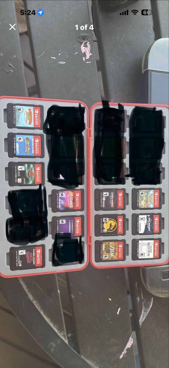 Nintendo Switch Game Cartridges Bundle in Storage Case