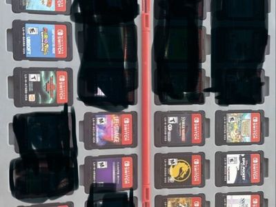 Nintendo Switch Game Cartridges Bundle in Storage Case