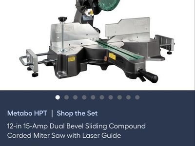 Metabo Miter Saw 12” and Dewalt Miter Stand