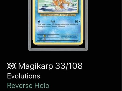 Magikarp 33/108 Evolutions Reverse Holo Tag 10