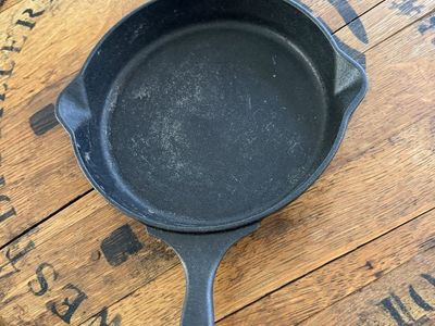 Pioneer Woman Cast Iron Skillet Frying Pan with Butterfly Detail