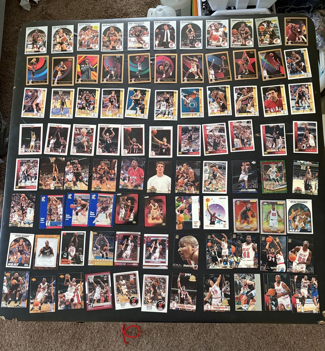125+ Miami Heat NBA Basketball Trading Card Lot - Various Years & Brands - NO DUPLICATES 