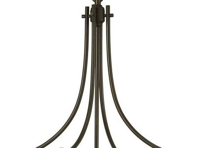 NEW SEA GULL LIGHTING BARRINGTON 3 LIGHT RUBBED OIL CHANDELIER