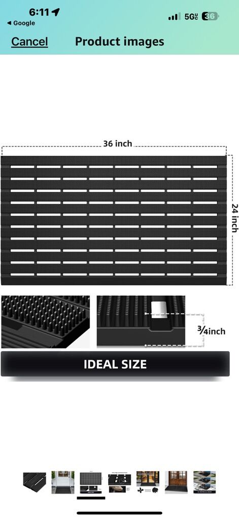 Heavy Duty Outdoor Mat All Weather Snow/Mud