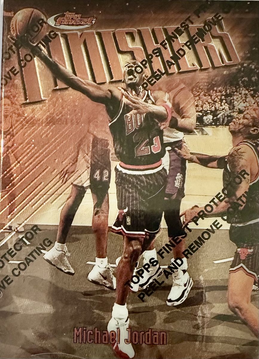 Michael Jordan 1997 Topps Finest Finishers Card #3
