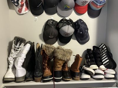 Various Boots & Hats Collection - Snow, Cowboy, Fashion Boots, Baseball Caps