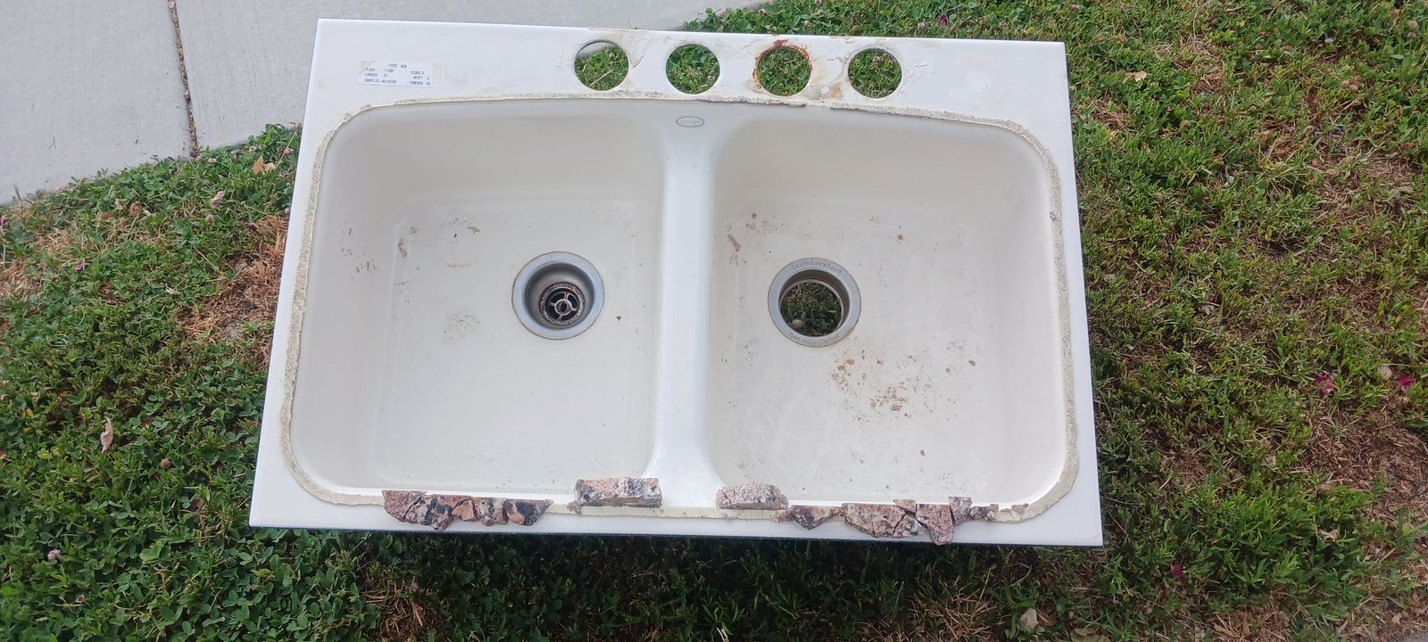 Kitchen double side sink