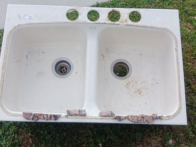 Kitchen double side sink