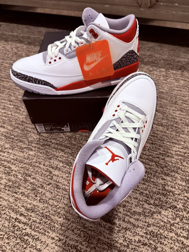 Air Jordan 3 Retro Fire Red (2022) Size 10.5