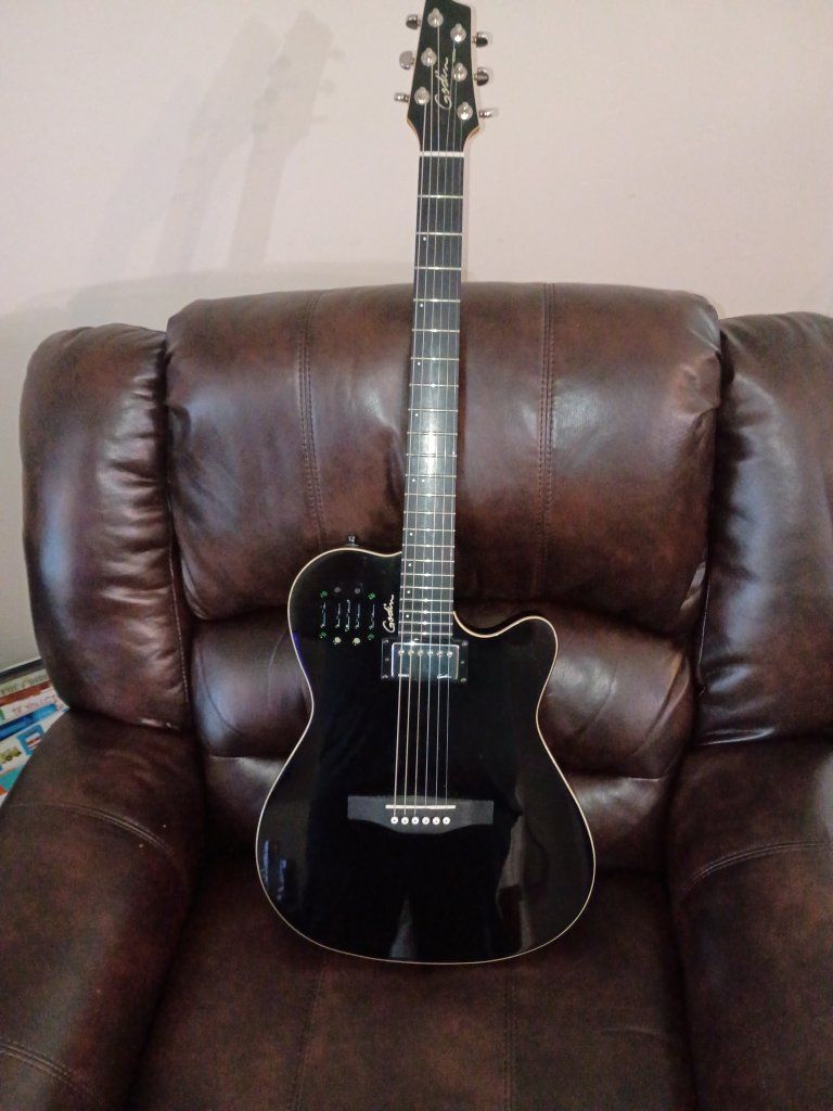 Godin a6 guitar with electronics