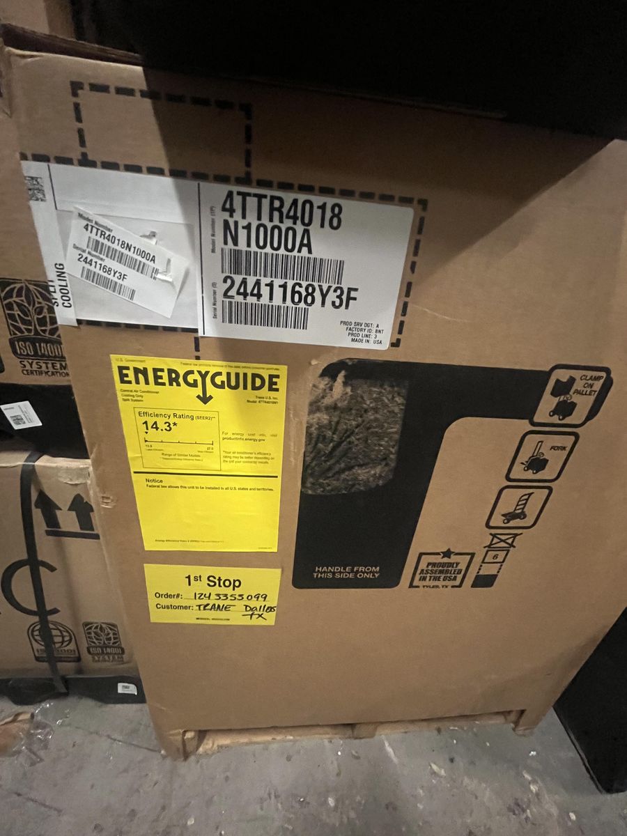 TRANE 1.5 TON R410 CONDENSER - BRAND NEW