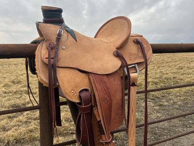 Custom Tooled Saddle - Horse Tack