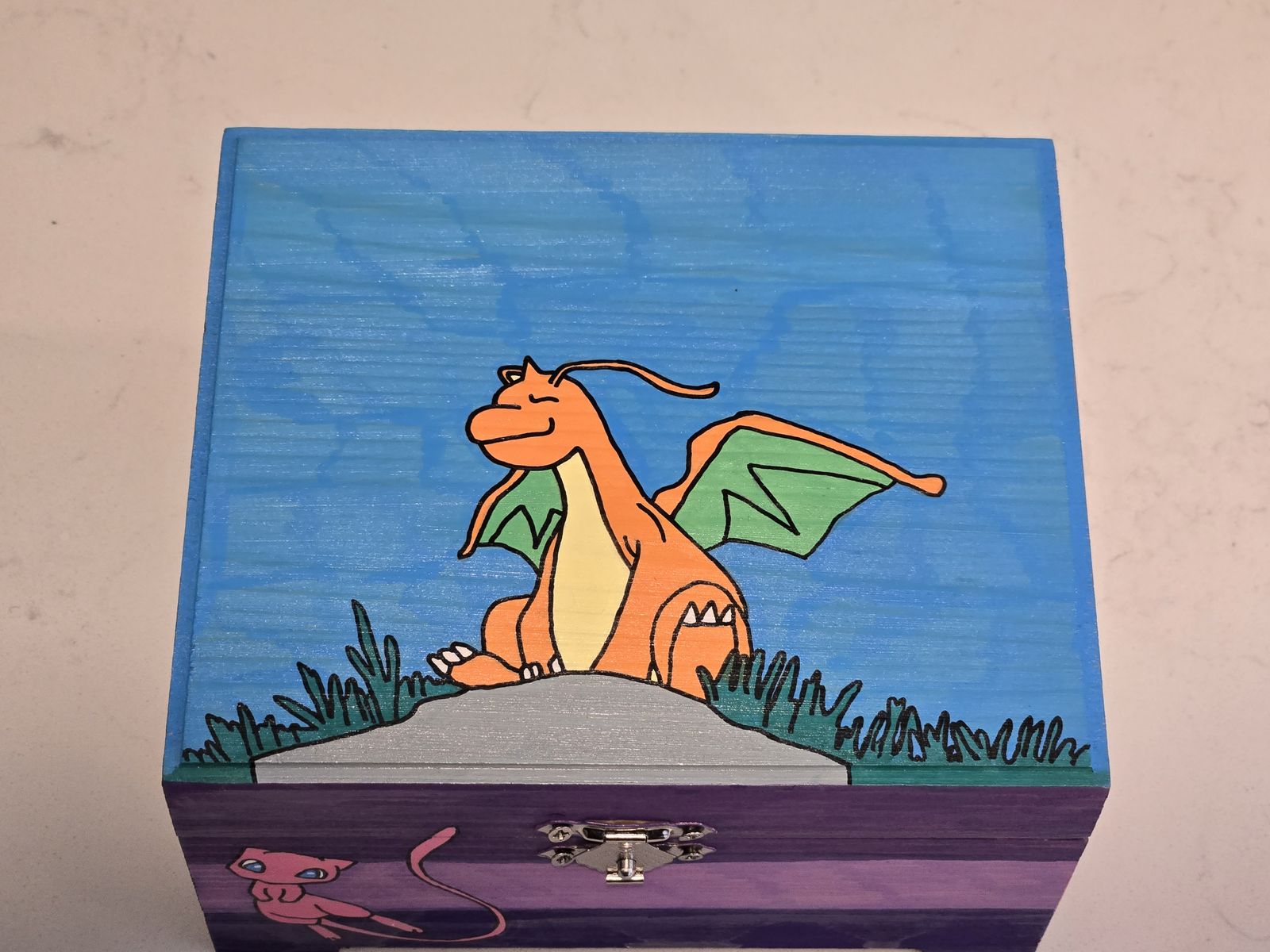 Hand Painted Wooden Pokemon Box