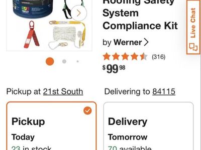 Werner Fall Protection Roofing Safety System Compliance Kit - New, Complete