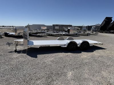 2027 Aluma 7x20 EX8220 Aluminum Flatbed Car Hauler Trailer
