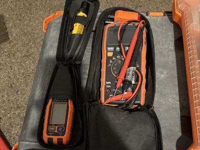 Klein Tools VDV526-100 LAN Explorer & Multimeter Kit with Crimper - Network/Electrical Test Set