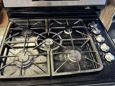 Dual Fuel Jenn-Air Stainless Steel Gas Range with Double Oven