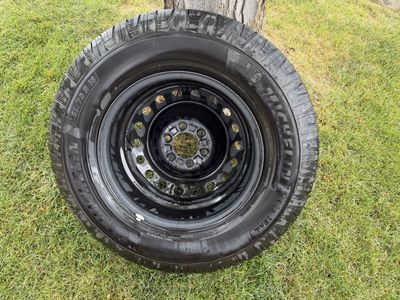 Michelin LTX Trail 265/70R18 Tire on Black Steel Wheel Rim