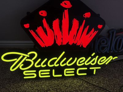 Budweiser Select neon led bar sign