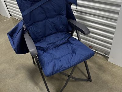 EVER ADVANCED Folding Padded Camping Chair 4 Posit