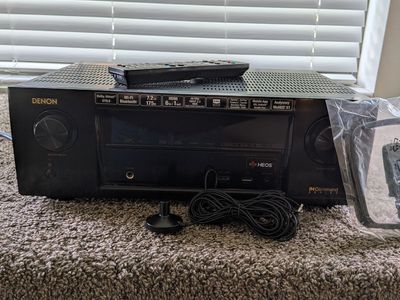 Denon AVR-X1400H 7.2 Ch Receiver - 4K/Dolby Vision/Atmos - All Accessories Included