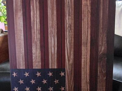 Rustic American Flag Cornhole Board Set - Patriotic Outdoor Game