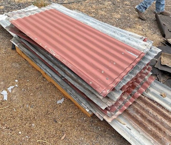 50+galvanized metal tin roof sheets rustic cabin decor (can deliver)