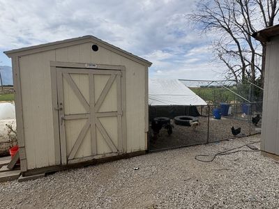 Full chicken coop set up