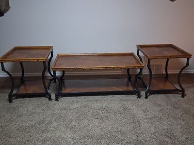 3 piece set. Coffee table and 2 end tables