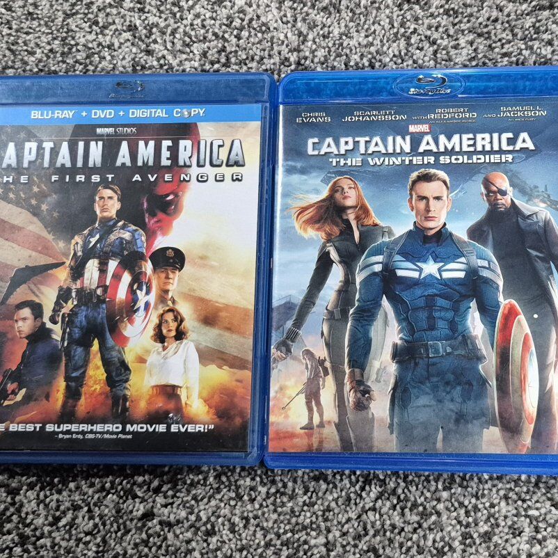 Capt America 1 & 2 Bluray