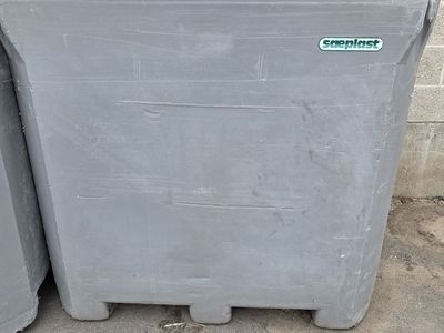 Plastic Gaylord Storage Container 48x46" with lid HD Excellent Condition